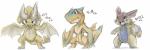 2013 3:1 capcom diablos_(mh) doneru flying_wyvern group hi_res japanese_text lagombi monster_hunter open_mouth primatius simple_background standing text tigrex translated