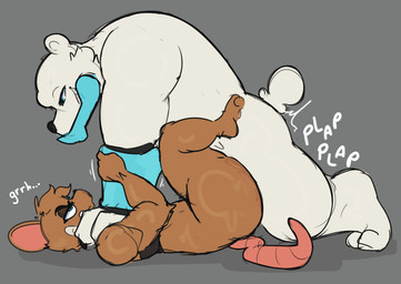 angry anthro anthro_on_anthro anthro_penetrated anthro_penetrating anthro_penetrating_anthro anvil_position armor bared_teeth bear_tail bent_legs big_butt blue_eyes bodily_fluids bracelet brown_body brown_fur butt cheek_tuft chest_binder clothing dominant duo eyeshadow facial_tuft feet female female_penetrated forearm_bracelet forearms from_front_position fur genital_fluids growling half-closed_eyes head_tuft holding_onto_partner holding_partner holding_partner_down ice jewelry larger_dom legs_up looking_down looking_down_at_partner makeup male male/female male_penetrating male_penetrating_female motion_lines narrowed_eyes nude onomatopoeia penetration pink_tail plap precum rat_tail sex shadow short_tail size_difference smirking_at_partner snout sound_effects sweat tail teeth text thick_thighs thrust_lines toes tuft underwear white_body white_fur white_sclera white_tail ridge_(artist) rivals_of_aether etalus olympia_(rivals_of_aether) bear mammal murid murine polar_bear rat rodent ursine 2026 absurd_res colored colored_sketch digital_drawing_(artwork) digital_media_(artwork) hi_res sketch