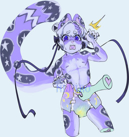 abdl bodily_fluids clothed clothing diaper diaper_check diaper_only duo femboy genital_fluids male male/male topless unclean_diaper urine used_diaper using_diaper wearing_diaper wet_diaper wetting wetting_diaper nijiironocho ube felid feline humanoid mammal pantherine snow_leopard hi_res