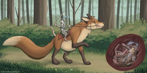 anthro armor blue_eyes bodily_fluids brown_body brown_fur countershading digitigrade drooling feral forest fur grey_body grey_fur internal knight licking licking_lips melee_weapon micro oral_vore orange_body orange_fur organs plant saliva saliva_string scared size_difference smug stomach stomach_acid sword tongue tongue_out tree vore warrior weapon white_body white_fur yellow_eyes aurorabound canid canine fox mammal mouse murid murine red_fox rodent true_fox hi_res
