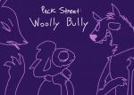 2016 anthro avo_(weaver) bovid canid canine canis caprine disney domestic_sheep english_text fan_character female group hyena jackal male mammal ozzy_(weaver) pack_street purple_background remmy_cormo sheep simple_background story story_in_description striped_hyena text the_weaver title_card zootopia