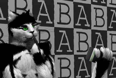 4_toes 5_fingers abstract_background agender_pride_colors anthro athletic athletic_anthro black_body black_ears black_hair black_legs black_mouth black_nose black_whiskers cheek_tuft container cup digitigrade ear_tuft facial_tuft feet fingers green_eyes grey_hands hair hand_on_chin head_tilt holding_object_with_feet inner_ear_fluff lgbt_pride lojban_description long_hair mug pecs pride_colors solo text thinking_pose toes tuft whiskers white_body white_face white_feet white_hands varik_valefor public_domain vunc_(varik_valefor) domestic_cat felid feline felis mammal digital_drawing_(artwork) digital_media_(artwork) english_description english_text hi_res meme