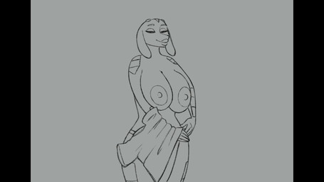 anthro anthro_focus areola bedroom_eyes big_breasts big_penis bodily_fluids bouncing_breasts breast_drop breast_play breast_squish breasts clothing cum cum_on_breasts cum_on_penis cumshot duo ejaculation erection eyebrows faceless_character female female_focus fingers genital_fluids genitals glans half-closed_eyes hand_on_breast holding_breast huge_breasts huge_penis humanoid_genitalia humanoid_penis lips male male/female narrowed_eyes nipples nude one_eye_closed panties penis presenting presenting_breasts seductive sex shirt smile solo solo_focus squish titfuck topwear underwear undressing wink kostos_art diva_(kostos_art) alien 2022 2023 animated black_and_grey hi_res monochrome short_playtime video