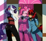 anthro anthrofied female group horn male swirl tail sssonic2 friendship_is_magic hasbro kingofkof my_little_pony mythology pinkie_pie_(mlp) rarity_(mlp) sweetie-swirl_(character) earth_pony equid equine horse mammal mythological_creature mythological_equine pony unicorn digital_media_(artwork)