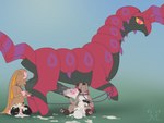 after_sex animal_genitalia animal_penis animal_pussy anthro anthro_on_feral ball_lick balls belly bestiality big_belly bodily_fluids both_pregnant breasts brown_body brown_fur canine_genitalia canine_pussy clothing collar cum cum_inflation cum_inside equine_genitalia equine_penis erection excessive_cum excessive_genital_fluids female female_on_feral feral ffm_threesome fur genital_fluids genitals group group_sex hooves inflation leaking_cum leash leashed_collar legwear licking looking_at_viewer male male/female multi_nipple multiple_pregnancies nipples oral penile penis penis_lick pregnant pregnant_anthro pregnant_female pregnant_sex pussy red_body red_eyes sex sitting size_difference tan_belly thigh_highs threesome tongue trio yellow_eyes yellow_sclera jm-luxro nintendo pokemon cherry_(cirafiore) roxi_(cirafiore) alpha_pokemon generation_5_pokemon generation_6_pokemon generation_7_pokemon generation_8_pokemon gigantamax_cinderace gigantamax_pokemon mega_evolution mega_lopunny pokemon_(species) rockruff scolipede hi_res