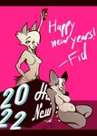 alcohol beverage big_breasts blush breasts drunk duo featureless_breasts female fur holidays kneeling multicolored_body multicolored_fur navel nude open_mouth open_smile skinny slightly_chubby slightly_chubby_female smile standing substance_intoxication two_tone_body two_tone_fur wine fidhifi new_year canid canine canis domestic_dog herding_dog mammal pastoral_dog welsh_corgi wolf hi_res letterbox