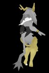 anthro antlers armor asymmetrical_clothing big_butt black_clothing black_topwear black_vest butt clothing dancing digitigrade_boots ears_down female floppy_ears fur furgonomics greaves grey_body grey_fur hair hip_sway horn low_poly pivoted_ears rear_view simple_background solo swaying tail tail_motion tail_sway topwear transparent_background vest white_capelet white_clothing white_topwear anonymous_artist pseudoregalia sybil_(pseudoregalia) ambiguous_species jackalope lagomorph mammal 3d_(artwork) 3d_animation alpha_channel animated digital_media_(artwork) full-length_portrait loop portrait seamless_loop short_playtime