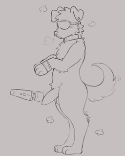 anthro balls blindfold bodily_fluids breath collar cum cum_drip dripping ear_piercing facial_piercing genital_fluids genitals knot knot_swelling knotted_penis male nose_piercing panting penile penis piercing restraints septum_piercing sex_toy vibrator vibrator_on_penis wand_vibrator himborodeo mailmutt canid canine mammal 2d_animation animated frame_by_frame hi_res