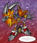 2_tails anthro machine male metal multi_tail solo spikes tail text trakker sega sonic_the_hedgehog_(series) metal_tails miles_prower canid canine fox mammal robot 2003 2009 digital_drawing_(artwork) digital_media_(artwork) english_text