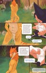aleks_pakaralex ambiguous_gender animal_genitalia anthro balls clothed clothing comic desert dialogue duo english_text female feral fully_sheathed fur genitals hair hi_res kelly_smiley male open_mouth orange_body orange_fur page_number saddle savvel sergal sheath smile speech_bubble tail talking_feral talking_to_another text zorgoia