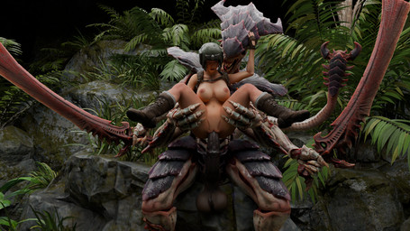 armor balls breasts clothed clothing duo female full_nelson full_nelson_(legs_held) genitals harness headgear helmet male male/female nipples partially_clothed penetration vaginal vaginal_penetration vulva karmanic_mizery warhammer_(franchise) warhammer_40000 animal_humanoid arthropod arthropod_humanoid human humanoid mammal tyranid tyranid_warrior 16:9 3d_(artwork) digital_media_(artwork) hi_res widescreen