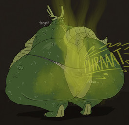 anthro big_butt bodily_fluids butt clothed clothing clothing_transformation dialogue duo fart fart_cloud fart_fetish horn huge_butt inanimate_transformation living_underwear male obese overweight overweight_male simple_background sound_effects tail text thick_thighs transformation underwear underwear_transformation wearing_clothing_character snuggydoug dark_souls fromsoftware asylum_demon animate_inanimate demon digital_media_(artwork) english_text hi_res