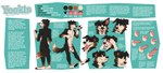 anthro arm_tuft balls black_body black_fur black_nose black_pawpads blue_eyes blush brown_markings cheek_tuft chest_tuft closed_smile elbow_tuft erection facial_tuft fangs flaccid floppy_ears foreskin front_view fur genitals half-erect head_tuft humanoid_genitalia humanoid_penis male markings mouth_closed neck_tuft pawpads penis pink_penis rear_view red_tongue shoulder_tuft smile solo standing tan_balls tan_body tan_fur teeth tongue tuft yookie border_collie canid canine canis collie domestic_dog herding_dog mammal pastoral_dog sheepdog hi_res model_sheet
