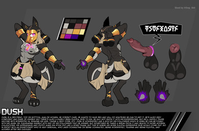 ankh balls big_butt butt egyptian erection genitals gold_mask gold_wristwear huge_butt magic mask penis ring runes text empskit nintendo pokemon generation_4_pokemon lucario pokemon_(species) english_text hi_res model_sheet