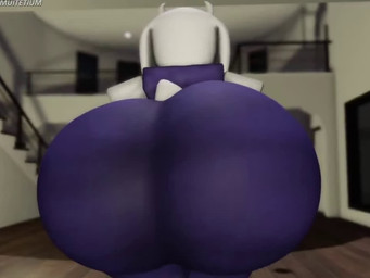 anthro belly big_belly big_breasts big_butt breasts bubble_butt building butt clothed clothing delta_rune_(emblem) female floppy_ears fur horn house huge_belly huge_breasts huge_butt hyper hyper_breasts hyper_butt inside looking_at_viewer navel_outline robe short_tail solo symbol tail tail_tuft text tuft twerking walking white_body white_fur muitetium roblox undertale_(series) toriel boss_monster_(undertale) bovid caprine goat mammal robloxian 3d_(artwork) 3d_animation 4:3 animated artist_name digital_media_(artwork) high_framerate long_playtime no_sound video