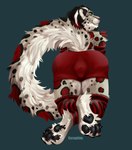 anthro arm_warmers armwear bulge butt clothing feet femboy leg_warmers legwear male paws presenting presenting_hindquarters raised_tail solo tail underwear seraphim_(artist) umbrose felid mammal pantherine snow_leopard absurd_res hi_res