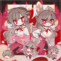 4_fingers 5_fingers :< abstract_background accessory alternate_species angry anthro anthro_focus anthrofied bangs blush blush_lines bottomwear bow_ribbon bow_tie breasts brown_body brown_ears brown_fur brown_hair brown_tail chest_tuft chibi claws clipped_ear clothed clothed_anthro clothed_female clothed_human clothed_humanoid clothing collared_shirt cross-popping_vein crossed_arms dot_eyes dress_shirt ear_tuft earlobes eyebrows eyelashes female female_anthro female_feral female_focus female_human female_humanoid feral feralized fingers fluffy fluffy_tail footwear fully_clothed fully_clothed_anthro fully_clothed_female fully_clothed_human fully_clothed_humanoid fur furrification group hair hair_accessory hair_bow hair_ribbon hands_on_hips human_focus humanized humanoidized kemono larger_anthro larger_female larger_human legwear long_bangs long_ears long_skirt looking_at_viewer messy_hair multicolored_body multicolored_ears multicolored_fur multiple_poses neck_tuft not_furry not_furry_focus open_mouth pink_inner_ear pose pouting pupils red_background red_bottomwear red_clothing red_eyes red_skirt ribbons shirt side_bangs simple_background simple_eyes size_difference skirt smaller_anthro smaller_female smaller_feral smaller_humanoid socks standing tail thigh_highs thigh_window topwear tuft two_tone_body two_tone_ears two_tone_fur two_tone_tail white_body white_clothing white_ears white_fur white_pupils white_tail white_topwear rapop bella_(rapop) animal_humanoid human humanoid lagomorph lagomorph_humanoid leporid mammal mammal_humanoid rabbit 1:1 colored detailed digital_drawing_(artwork) digital_media_(artwork) full-length_portrait hi_res multiple_images portrait shaded three-quarter_portrait