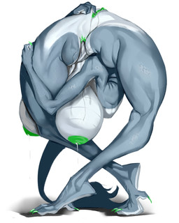 anal anal_vore anthro big_breasts bodily_fluids breasts contortionism extreme_contortion female flexible folded fur grey_body grey_fur head_in_ass huge_breasts milk nipples solo splits spread_legs spreading tail thick_thighs vore wide_hips gyy mythology dragon mythological_creature mythological_scalie reptile scalie 4:5 hi_res