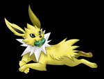 ambiguous_gender black_inner_ear black_nose evolutionary_stone feral fur holding_object lying object_in_mouth pawpads pink_pawpads simple_background solo thunder_stone transparent_background tuft white_body white_fur yellow_body yellow_fur raven_allocen nintendo pokemon eeveelution generation_1_pokemon jolteon pokemon_(species) 2015 alpha_channel