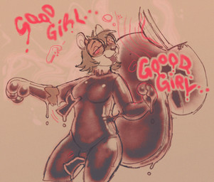 anthro blush bodily_fluids buckteeth clothing drooling electronics eyewear floating_hands glasses goo_transformation good_girl gynomorph hand_on_bulge hypnosis hypnotic_screen intersex latex latex_clothing latex_legwear latex_skinsuit latex_transformation legwear liquid_latex mind_control null null_bulge open_mouth saliva simple_background skinsuit solo tail teeth television text tight_clothing toony_paws transformation cowcollar mammal rodent english_text