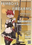 2022 4_fingers anthro anti-materiel_rifle bell bell_collar cat_face_stockings clothed clothing collar cover crossdressing cuffs_(clothing) english_text fangs felid femboy fingers fur garter_belt_leggings garter_straps gun hair hi_res holster holstered_pistol legwear magazine_cover maid_apron maid_uniform male male_anthro mammal marcus_gray onespicycat pgm_hecate_ii qr_code ranged_weapon red_body red_fur red_hair rifle saber-toothed_tiger sniper_rifle solo teeth text thigh_highs uniform weapon
