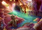 anthro bag camera cave crystal detailed_background light male nude partially_submerged scales solo stalactite tail water white_body white_scales chibity mythology vallus_(character) dragon mythological_creature mythological_scalie scalie 2017 digital_media_(artwork) digital_painting_(artwork) lighting