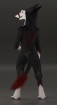 anthro detailed_fur fluffy fluffy_fur fluffy_tail fur male neck_tuft no_clothing realistic realistic_fur realistic_lighting realistic_shading rear_view solo tail tail_motion tail_tuft tuft devsergal blender_cycles sergal 3d_(artwork) blender_(artwork) detailed digital_media_(artwork) full-length_portrait hi_res portrait