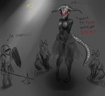 ambiguous_gender anthro breasts crossgender female group mtf_crossgender profanity skeletal text puddomega dark_souls fromsoftware bovid canid canine capra_demon caprine goat mammal english_text