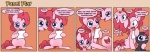 2012 blue_eyes breaking_the_fourth_wall clone comic earth_pony english_text equid equine female feral friendship_is_magic fur group hair hasbro horse mammal my_little_pony ninja paper pink_body pink_fur pink_hair pinkie_pie_(mlp) pony smile solar-slash text warrior