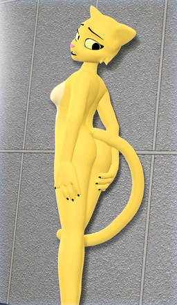 4_fingers anthro claws female fingers fur holding_butt looking_back open_mouth rear_view shy solo tail yellow_body yellow_fur nikoarts microsoft prequel_adventure the_elder_scrolls katia_managan felid feline khajiit mammal 2025 3d_(artwork) digital_media_(artwork) hi_res source_filmmaker_(artwork)