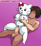 accessory anthro anthro_penetrated areola balls big_breasts black_eyes blinking bodily_fluids bow_ribbon breast_grab breasts brown_hair dot_eyes drooling duo erection faceless_character faceless_human faceless_male facial_hair female female_focus female_on_human female_penetrated fur fur_tuft genital_fluids genitals goatee gradient_background hair hair_accessory hair_bow hair_ribbon hand_on_breast huge_breasts human_on_anthro human_penetrating human_penetrating_anthro interspecies larger_male male male/female male_on_anthro male_penetrating male_penetrating_female nipples on_bottom on_top open_mouth penetration pink_areola pink_nipples pussy reverse_cowgirl_position ribbons saliva sex simple_background size_difference smaller_female smaller_penetrated tuft vaginal vaginal_fluids vaginal_penetration whiskers white_body white_fur naughtysableye hello_kitty_(series) sanrio hello_kitty_(character) domestic_cat felid feline felis human mammal 2022 animated artist_name digital_media_(artwork) pixel_(artwork) pixel_animation short_playtime