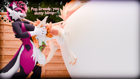 anthro ball_grab balls belly belly_expansion big_balls big_belly big_penis black_body black_fur bodily_fluids breasts claws close_to_bursting colored_cum cum cum_ballooning cum_in_mouth cum_inflation cum_inside day duo ear_grab ear_pull erection expansion face_fucking fellatio fur genital_fluids genitals green_cum gynomorph gynomorph/gynomorph hair holding_balls holding_ear holding_head huge_belly humanoid_genitalia humanoid_penis hyper hyper_belly hyper_inflation imminent_popping immobile implied_popping inflation intersex intersex/intersex irrumatio leg_markings light looking_at_another markings nude open_mouth oral oral_penetration orange_body orange_fur orange_hair outside outside_sex penetration penile penis penis_in_mouth pink_penis sex standing standing_fellatio standing_sex sunlight tail text tongue unusual_bodily_fluids unusual_cum unusual_genital_fluids white_body white_fur vaqueroserg lunafolf_(vulper) nerthus_(vaqueroserg) domestic_cat felid feline felis mammal vulper 16:9 2025 3d_(artwork) digital_media_(artwork) hi_res widescreen