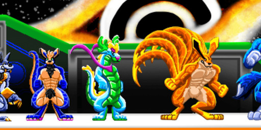 anthro male sprite kobaltkai mythology avian canid canine dragon felid fox_spirit gryphon kangaroo macropod mammal marsupial mythological_avian mythological_canine mythological_creature mythological_scalie pantherine procyonid raccoon sasquatch scalie werecanid werecanine werecreature werewolf absurd_res digital_media_(artwork) hi_res long_image pixel_(artwork) wide_image