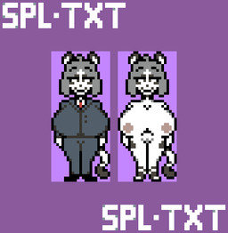 anthro areola big_breasts breasts clothed clothing female fur grey_hair hair huge_breasts hyper hyper_breasts markings mature_anthro mature_female nipples nude simple_background smile solo spots tail text white_body white_fur splashtext priscilla_(kilinah) felid feline lagomorph leopardus leporid mammal ocelot digital_media_(artwork) low_res pixel_(artwork)