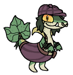 alternate_species belt bottomwear clothed clothing facial_piercing fangs female feral flat_cap freckled_arms freckled_face freckled_neck freckled_shoulders freckled_tail freckles furrification green_body green_hair hair hat headgear headwear humor looking_at_viewer medium_hair nose_piercing nose_ring orange_sclera pants piercing plant pun pupils ring_piercing semi-anthro slit_pupils smile solo standing suspenders tail teeth three-quarter_view topless wraps wrist_wraps squeakitties deadlock_(game) nintendo pokemon valve ivy_(deadlock) elemental_creature flora_fauna generation_5_pokemon pokemon_(species) reptile scalie snivy 2026 crossover digital_media_(artwork) full-length_portrait portrait