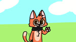 anthro brown_pupils duo fur green_eyes green_hair grey_body grey_fur hair looking_at_another looking_at_viewer male male/male orange_body orange_fur paws pupils tail talking_to_another talking_to_viewer tinky axe_the_shopkeeper tinky_(character) domestic_cat felid feline felis mammal 16:9 animated digital_media_(artwork) hi_res meme short_playtime sound webm widescreen