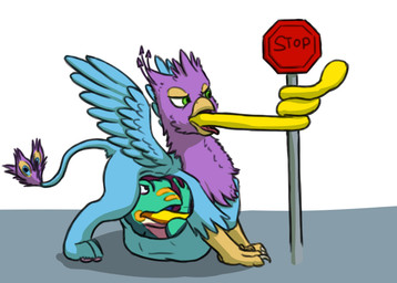 abdominal_bulge almost_fully_inside avian_feet beak blue_body feathered_crest feathered_wings feathers feral feral_pred feral_prey green_eyes head_crest inside_stomach internal male male_pred male_prey organs partially_inside paws pink_body quadruped same_size_vore stomach tail tail_tuft tongue tongue_grab tongue_out tuft vore wings doesnotexist tecknojock mythology gyro_feather nonine amphibian avian bird frog galliform gryphon mythological_avian mythological_creature peafowl phasianid absurd_res digital_media_(artwork) hi_res