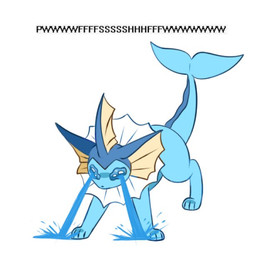 ambiguous_gender blue_body bodily_fluids feral fin simple_background solo tail tears text cutgut nintendo pokemon eeveelution generation_1_pokemon mammal pokemon_(species) vaporeon digital_media_(artwork) english_text meme unavailable_at_source