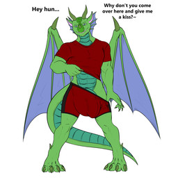 anthro balls big_balls big_bulge big_penis big_tail bottomwear bulge claws clothed clothing clothing_lift clothing_pull detailed_bulge dialogue genitals grin grinning_at_viewer huge_balls huge_bulge huge_penis inviting inviting_viewer looking_at_viewer male partially_clothed paws penis penis_peek pose presenting revealing_outfit seductive shirt shirt_lift shorts skimpy smile smiling_at_viewer smirk solo spread_legs spreading suggestive tail talking_to_viewer teasing text tight_bottomwear tight_bulges tight_clothing tight_shorts tight_underwear topwear underwear underwear_down underwear_pull wings conditional_dnp samagthrav2 mythology fathom_(fathomdraws) dragon mythological_creature mythological_scalie scalie absurd_res english_text hi_res pinup