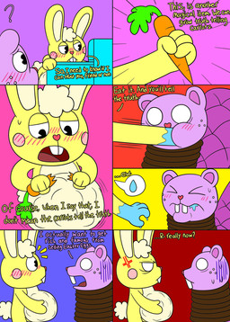 abdominal_bulge angry anthro appliance belly big_belly big_tail blue_background blush blush_lines bodily_fluids bound buckteeth carrot color_coded_text cross-popping_vein dialogue eating exclamation_point eyes_closed food force_feeding forced freckled_face freckles fridge gloom_lines head_tuft holidays kitchen_appliance male male_anthro narrowed_eyes pac-man_eyes pink_background plant purple_background purple_text question_mark red_background rope rosy_cheeks saliva saliva_on_hand scut_tail short_tail simple_background swallowing sweat tail teeth text tuft uhoh vegetable yellow_background yellow_text nikko-kai-cutie third-party_edit easter happy_tree_friends cuddles_(htf) easter_bunny toothy_(htf) 2020 2022 color_edit colored comic english_text hi_res