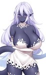 big_breasts black_body breasts dark_body dark_skin female monster_girl_(genre) solo suruga_(xsurugax) humanoid hi_res