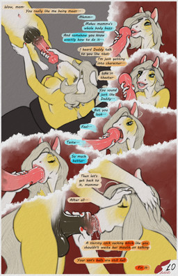 adolescent adult_on_adolescent age_difference animal_genitalia animal_penis anthro areola balls big_penis bodily_fluids breasts dialogue dominant dominant_young duo equine_genitalia equine_penis erection eyes_closed fellatio female female_penetrated fur genital_fluids genitals hair hand_on_penis leaking_precum lips male male/female male_penetrating male_penetrating_female navel nipples nude older_female older_penetrated oral oral_penetration penetration penile penile_penetration penis precum precum_on_penis saliva sex sitting smile son_penetrating_mother speech_bubble standing tail text young young_anthro young_male younger_male redleveret caleb_(redleveret) diana_(redleveret) equid equine horse mammal absurd_res comic digital_media_(artwork) english_text hi_res incest_(lore) mother_(lore) mother_and_child_(lore) mother_and_son_(lore) parent_(lore) parent_and_child_(lore) parent_and_son_(lore) son_(lore)