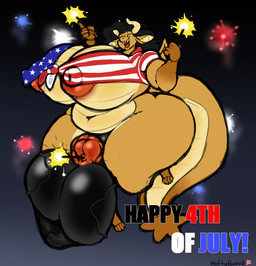 anthro balls clothing fireworks flag flag_print genitals gynomorph holidays intersex nipples penetration puffy_nipples shirt slightly_chubby solo sparkler thick_thighs tied_shirt topwear urethral urethral_penetration vein veiny_balls wide_hips heftyhoard 4th_of_july mythology star_(heftyhoard) dragon mythological_creature mythological_scalie scalie hi_res