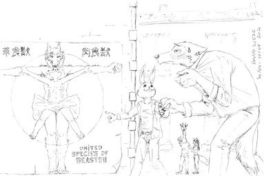 anthro being_watched blush bodily_fluids bottomwear breasts clothed clothing covering covering_crotch duo_focus embarrassed eye_contact feet_together female female_on_top fur gesture grabbing_jacket group hand_gesture hand_holding holding_arms hunched_over jacket larger_male looking_at_another looking_at_partner looking_down looking_up lying male male/female male_on_bottom navel nipples nude on_back on_bottom on_top pants photo_shoot pointing pose poster predator/prey romantic romantic_couple shirt size_difference smaller_female spread_arms spread_eagle sweat sweatdrop text topwear asthexiancal beastars haru_(beastars) legoshi_(beastars) canid canine canis domestic_rabbit dwarf_rabbit fox giraffe giraffid lagomorph leporid mammal oryctolagus rabbit wolf 2020 black_and_white english_text hi_res japanese_text monochrome traditional_media_(artwork)