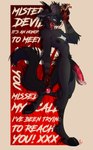 animal_genitalia animal_penis anthro balls blood blood_in_mouth blood_on_face blood_on_hand bodily_fluids cannibalism cum cum_on_penis ear_piercing erection eyeball eyebrow_piercing facial_piercing fangs genital_fluids genital_piercing genitals gore half-erect hooves horn lip_piercing male nipple_piercing nipples organs penis penis_piercing piercing solo teeth tongue tongue_out belovedraven bovid caprine demon domestic_cat felid feline felis goat hybrid mammal absurd_res hi_res