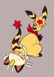 ambiguous_penetration duo female feral male male/female on_bottom on_top penetration reverse_cowgirl_position sex starampharos nintendo pokemon star_joule_ampharos ampharos generation_1_pokemon generation_2_pokemon meowth pokemon_(species) absurd_res hi_res