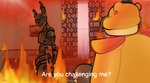 anthro curtains dialogue fire group inside machine male purple_eyes text trio window ncs are_you_challenging_me? five_nights_at_freddy's five_nights_at_freddy's:_security_breach hanna-barbera scooby-doo_(series) scottgames steel_wool_studios burntrap_(fnaf) glamrock_freddy gregory_(fnaf) shaggy_rogers william_afton_(fnaf) animatronic bear human lagomorph leporid mammal rabbit robot 2022 digital_media_(artwork) english_text hi_res meme