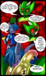 anthro balls dialogue duo fondling genitals male parody penis text zero_suit white_crest_(artist) metroid nintendo kraid matt_draggot draggot_(species) comic english_text hi_res