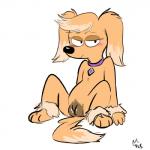 animal_genitalia animal_pussy anthro blush canine_genitalia canine_pussy collar eyelashes female genitals looking_at_viewer presenting pussy reclining simple_background sitting smile solo spread_legs spreading white_background mt family_guy ellie_(family_guy) canid canine canis domestic_dog mammal 1:1 2018