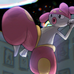 3_fingers ambiguous_gender ambiguous_humanoid biped black_eyes fingers grey_body inside lips multicolored_body not_furry nude nude_ambiguous nude_humanoid on_one_leg pink_body pink_lips solo standing thick_lips yellow_body spicyichizo nintendo pokemon generation_3_pokemon humanoid medicham pokemon_(species) 2026 absurd_res hi_res shaded